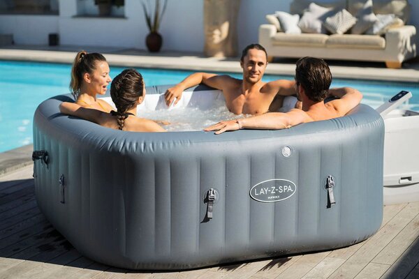 Piscina Idromassaggio Gonfiabile Riscaldata Ø180cm 4-6 Persone Bestway Hawaii 60031