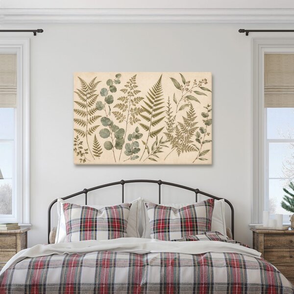 Quadro su tela – Delicata composizione botanica di felci