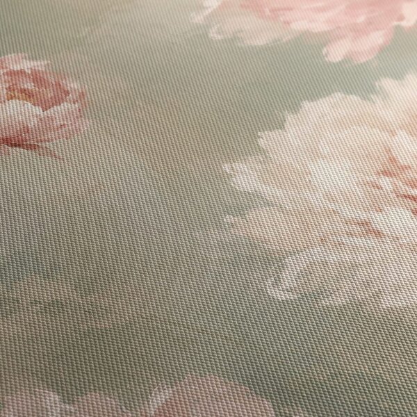 Quadro su tela – Peonie delicate nei toni pastello