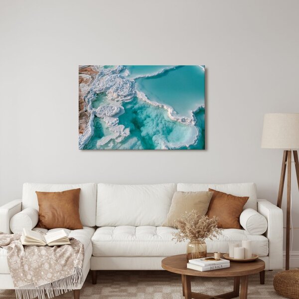 Quadro su tela – Lagune salate turchesi