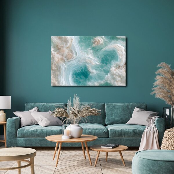 Quadro su tela – Armonia in onice turchese