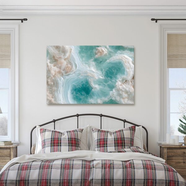 Quadro su tela – Armonia in onice turchese