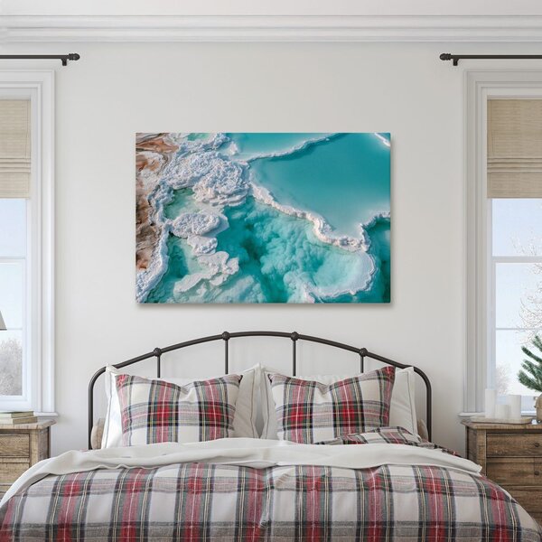 Quadro su tela – Lagune salate turchesi