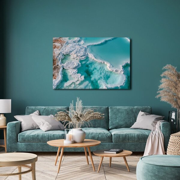 Quadro su tela – Lagune salate turchesi
