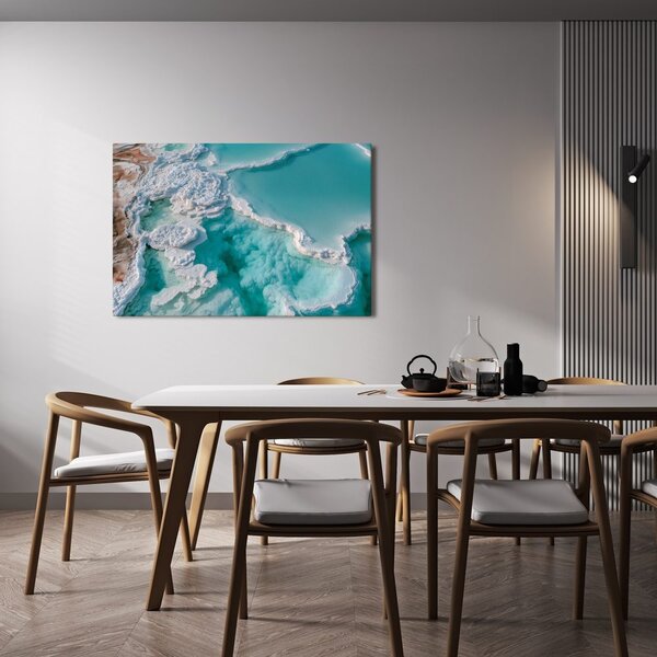 Quadro su tela – Lagune salate turchesi