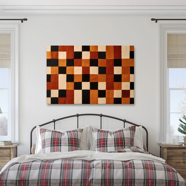Quadro su tela – Mosaico astratto dai toni caldi