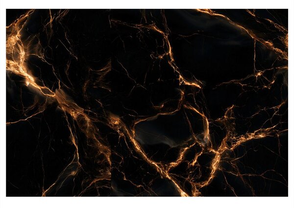 Quadro su tela – Marmo nero con oro