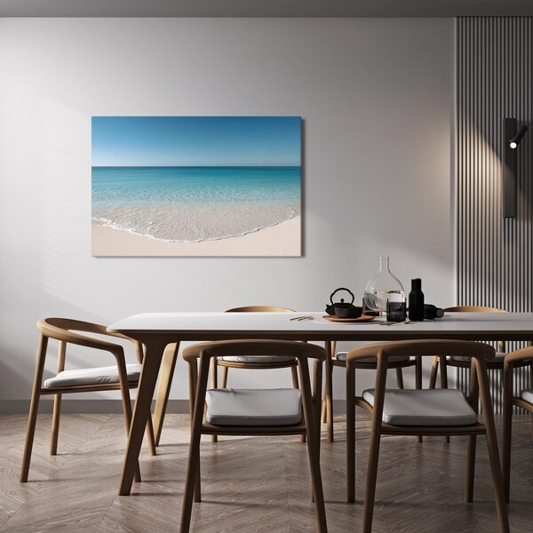 Quadro su tela – Mare turchese calmo e spiaggia