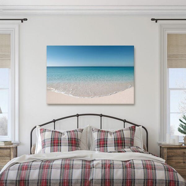 Quadro su tela – Mare turchese calmo e spiaggia