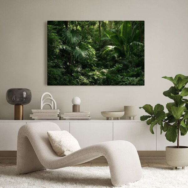 Quadro su tela – Giungla tropicale nel verde