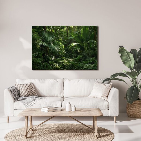 Quadro su tela – Giungla tropicale nel verde