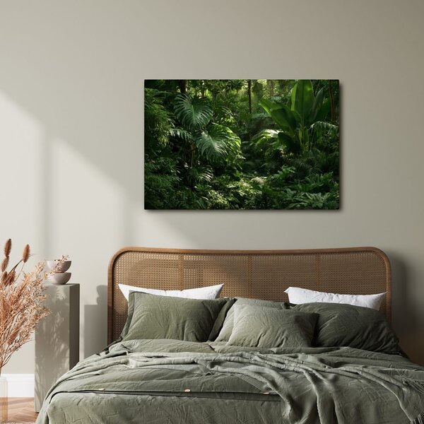 Quadro su tela – Giungla tropicale nel verde