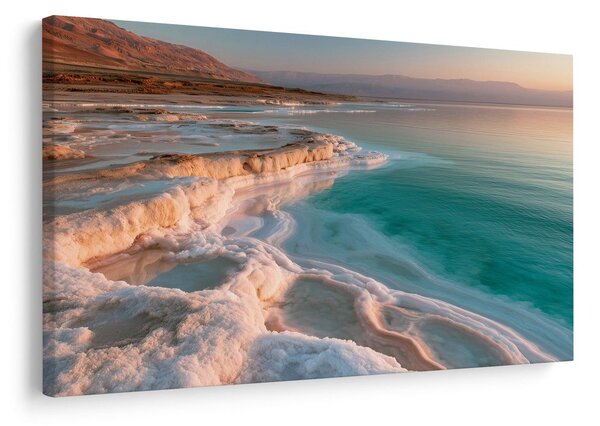 Quadro su tela – Costa turchese del lago salato