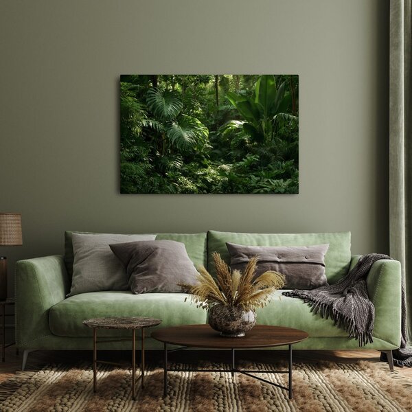 Quadro su tela – Giungla tropicale nel verde