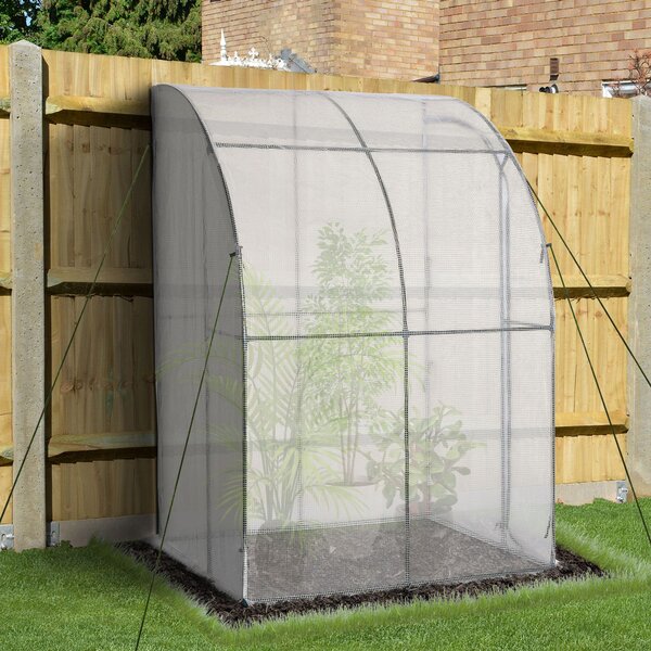 Serra da Giardino a Parete 143x118x212 cm in Polietilene Bianco