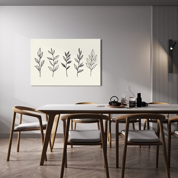 Quadro su tela – Ramoscelli minimalisti in linea