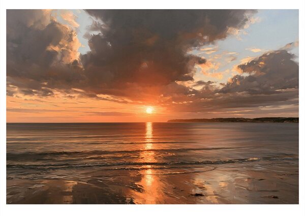 Quadro su tela – Tramonto sul mare
