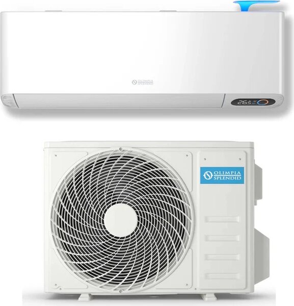 OLIMPIA SPLENDID Climatizzatore 12000 Btu Inverter Monosplit Condizionatore con Pompa di Calore Classe A+++/A++ R32 Wi-Fi (Unit Interna + Unit Es