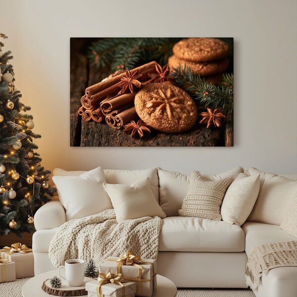 Quadro su tela – Biscotti alla cannella con anice stellato