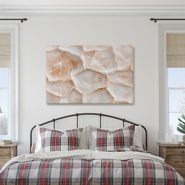 Quadro su tela – Delicato disegno del marmo beige