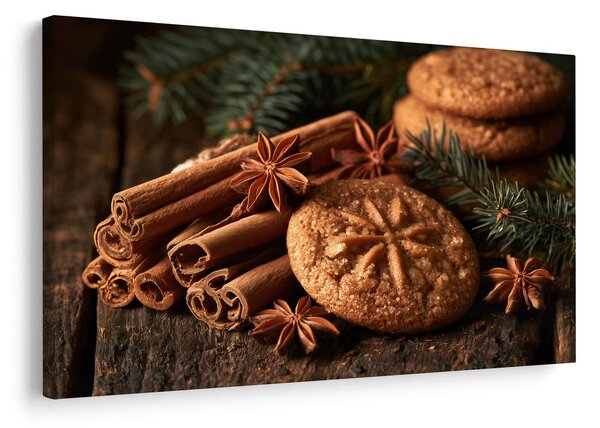 Quadro su tela – Biscotti alla cannella con anice stellato