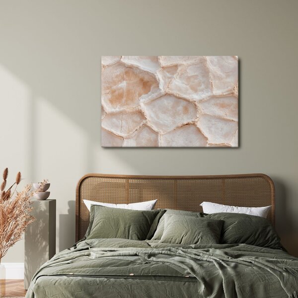 Quadro su tela – Delicato disegno del marmo beige