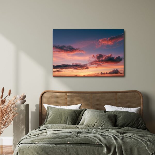 Quadro su tela – Nuvole rosa al crepuscolo