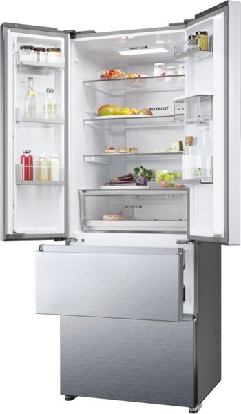 Haier Frigorifero Americano Side By Side No Frost Capacit 444 Litri Classe E colore Argento - HFR5719EWM