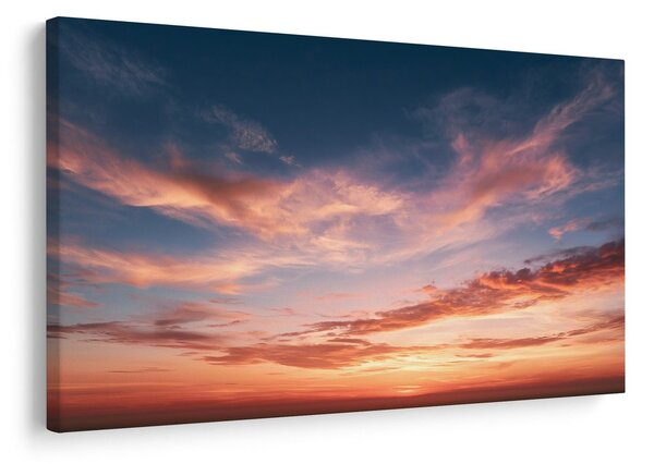 Quadro su tela – Nuvole rosa al crepuscolo