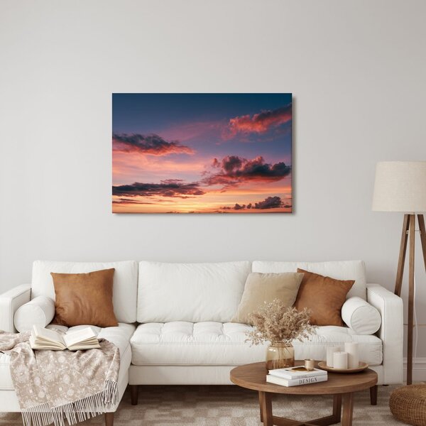 Quadro su tela – Nuvole rosa al crepuscolo