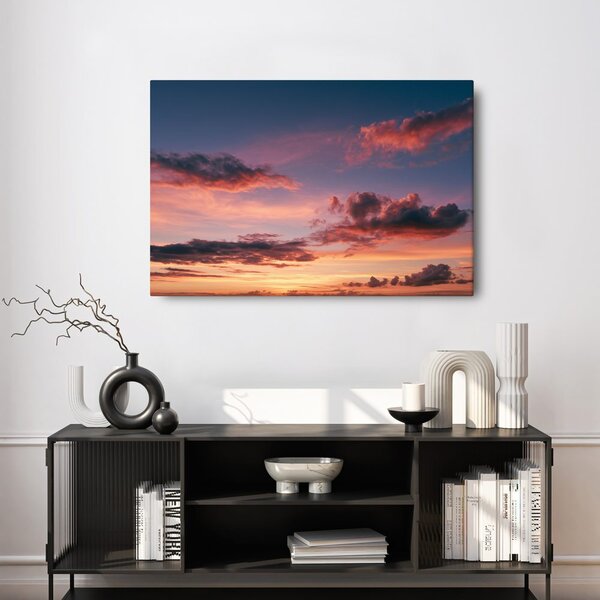 Quadro su tela – Nuvole rosa al crepuscolo
