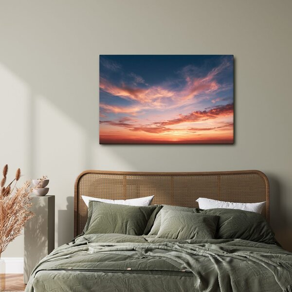 Quadro su tela – Nuvole rosa al crepuscolo