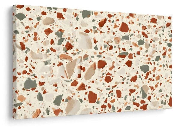 Quadro su tela – Delicato terrazzo a mosaico