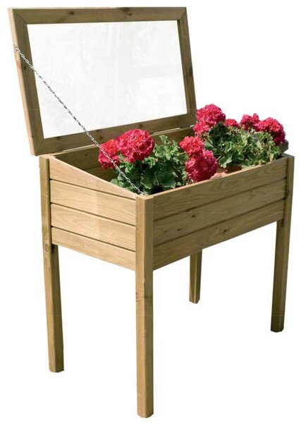 Serra per Sementi con Anta 50x100x75/82 cm in Legno FSC Impregnato