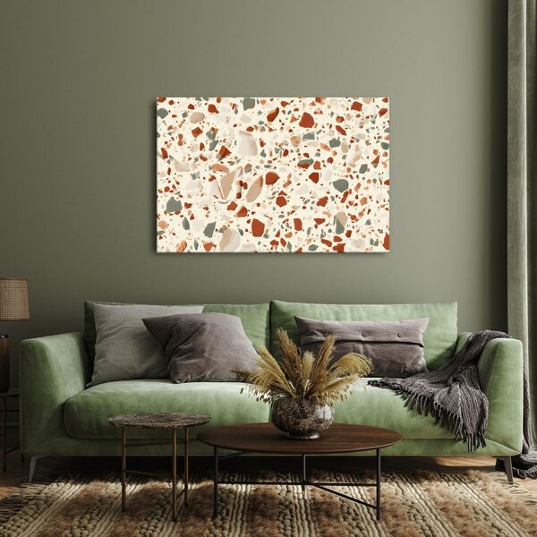 Quadro su tela – Delicato terrazzo a mosaico
