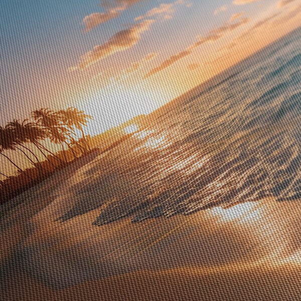 Quadro su tela – Spiaggia tropicale al tramonto