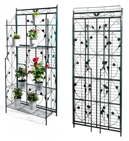 Serra Scaffale Pieghevole da Giardino in Metallo e PVC Bertozzi