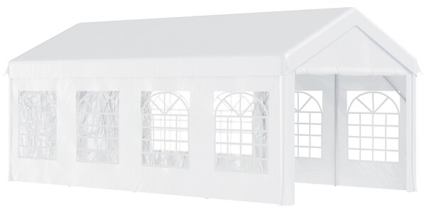 Tendostruttura 8x4x2.8m in acciaio 8 Finestre Bianco
