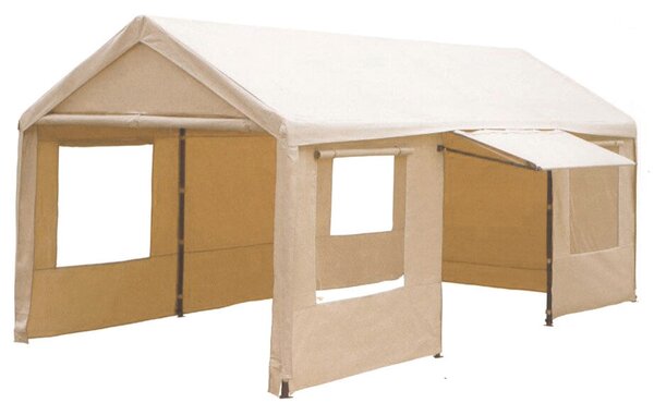 Tendostruttura 3x6 m in Ferro con Laterali Taddei Garage Bianco