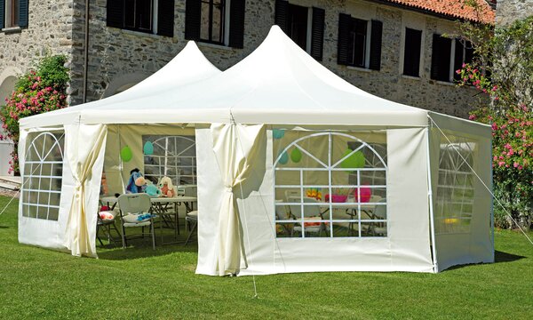 Tendostruttura 9x6,5m in Ferro Vorghini Tendone Ecrù