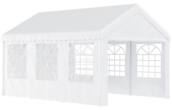 Tendostruttura per Feste Matrimonio in Acciaio Impermeabile Bianco 6x4x2.8m