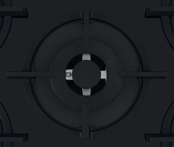 Hotpoint Ariston Piano Cottura 4 Fuochi a Gas Larghezza 60 cm in Vetro colore Nero - HAGS 61S/BK