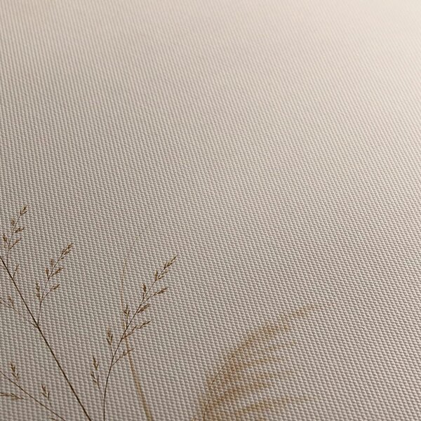 Quadro su tela – Erbe delicate nei toni beige