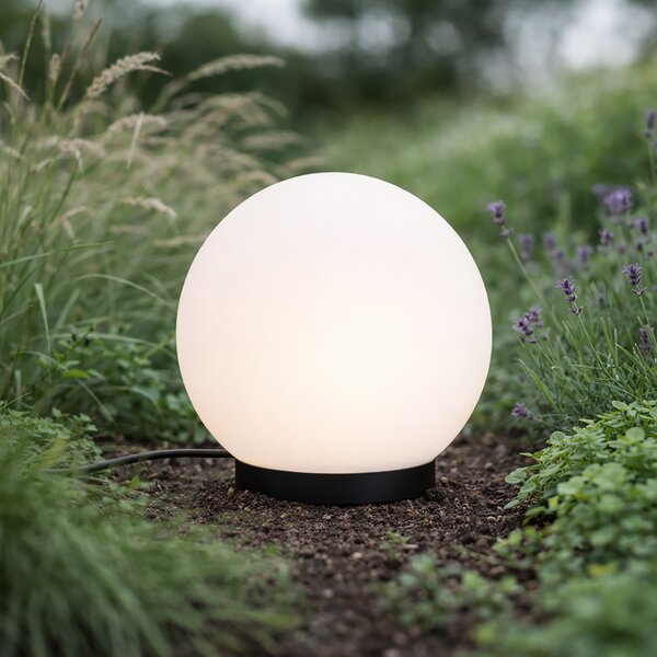 Lampada da esterno moderna 12V bianca 20cm incl. LED IP65 - Voltaire Luno