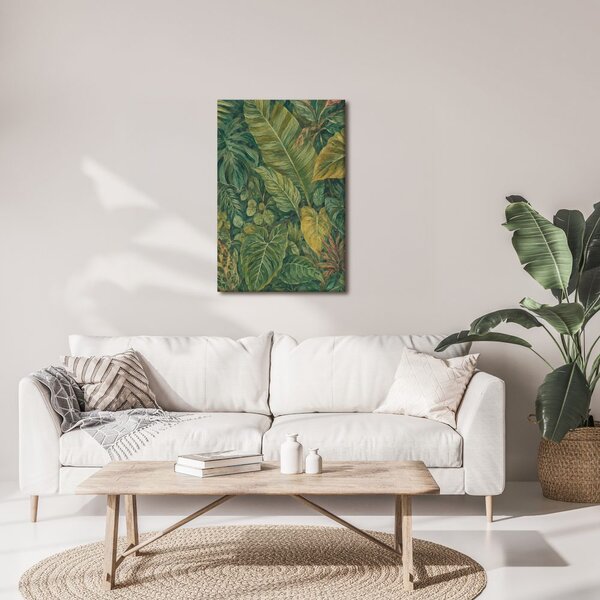 Quadro su tela – Giungla esotica ricca di foglie