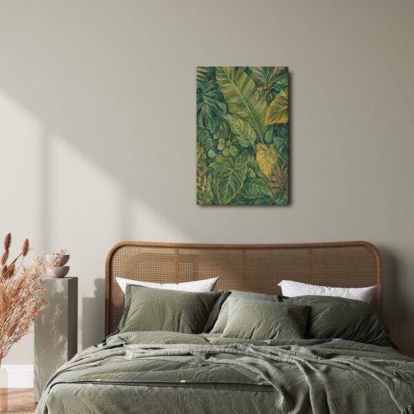Quadro su tela – Giungla esotica ricca di foglie