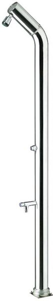 Doccia da Giardino Temporizzatore e Lavapiedi ATI Docce UNI-1P Inox Anodizzato