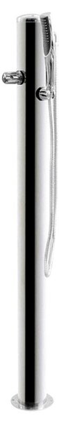 Doccia da Giardino Rubinetto e Braccio Doccia ATI Docce Flex-R Inox Anodizzato
