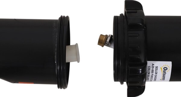 Doccia Solare da Giardino 20L Portatile Acqua Fredda-Calda 60° Nera