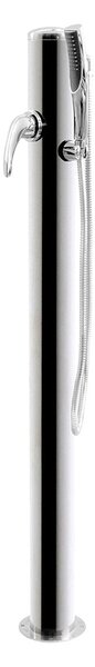 Doccia da Giardino Miscelatore e Braccio Doccia ATI Docce Flex-M Inox Anodizzato